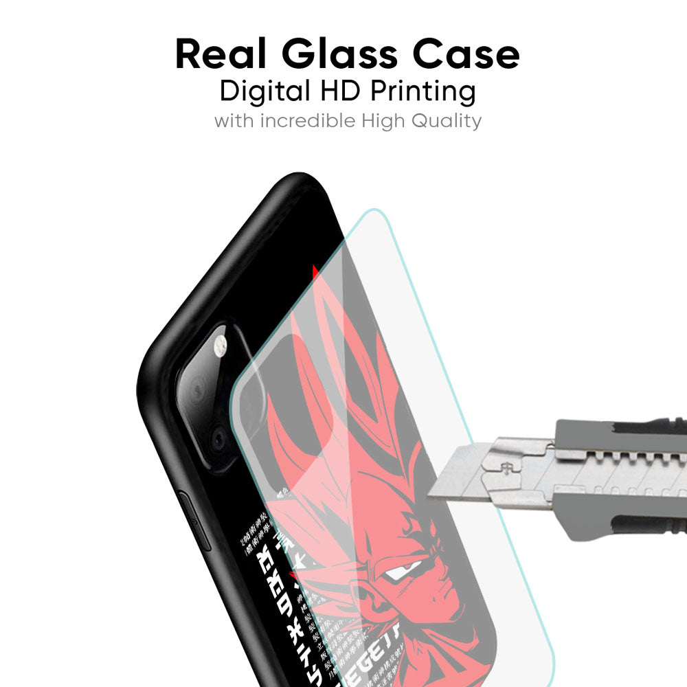 Red Vegeta Glass Case for Samsung Galaxy M35 5G