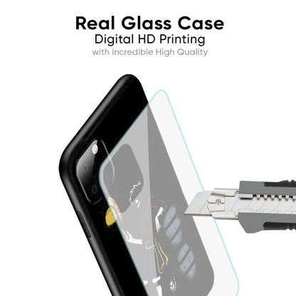 Luffy Line Art Glass Case for Realme 9i 5G