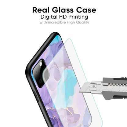 Alcohol ink Marble Glass Case for Motorola Edge 50 Pro 5G