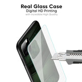 Green Leather Glass Case for OnePlus 12R 5G