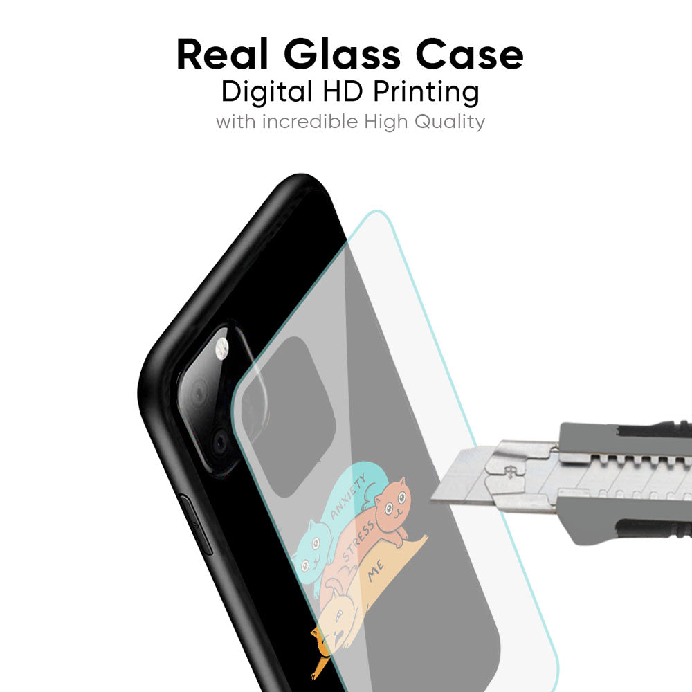 Anxiety Stress Glass Case for iPhone 16 Pro Max