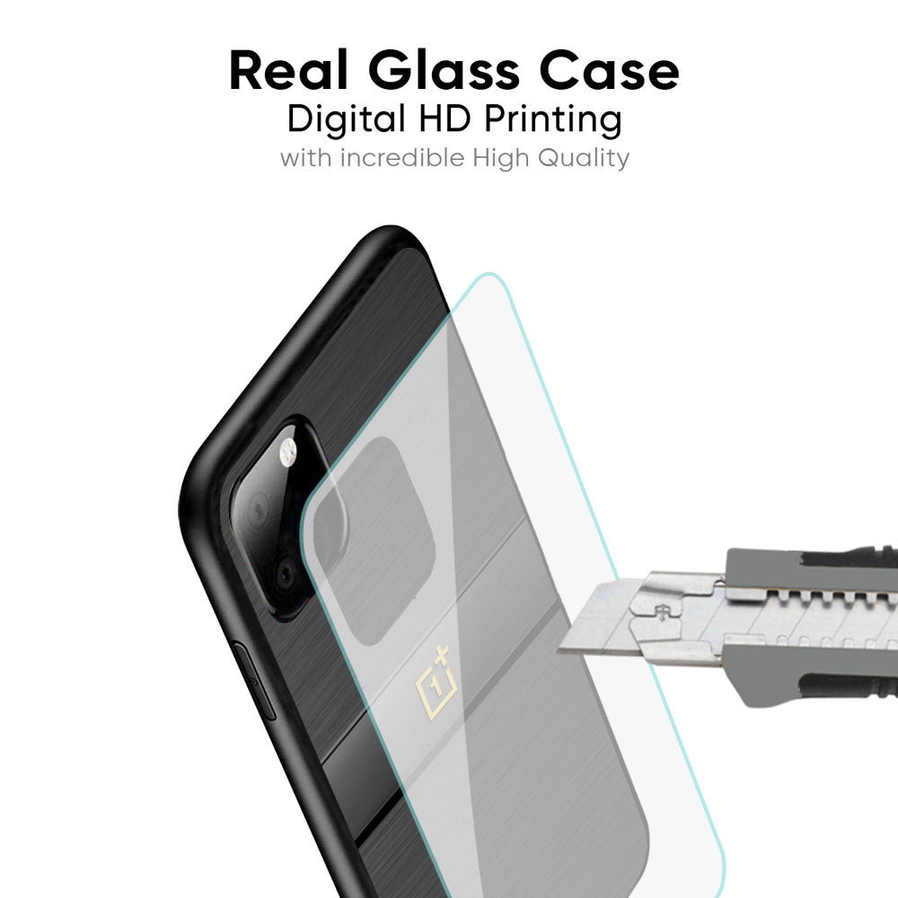 Grey Metallic Glass Case For OnePlus Nord CE4 5G