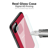 Solo Maroon Glass case for Oppo A18