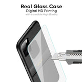 Grey Metallic Glass Case For Oppo A38