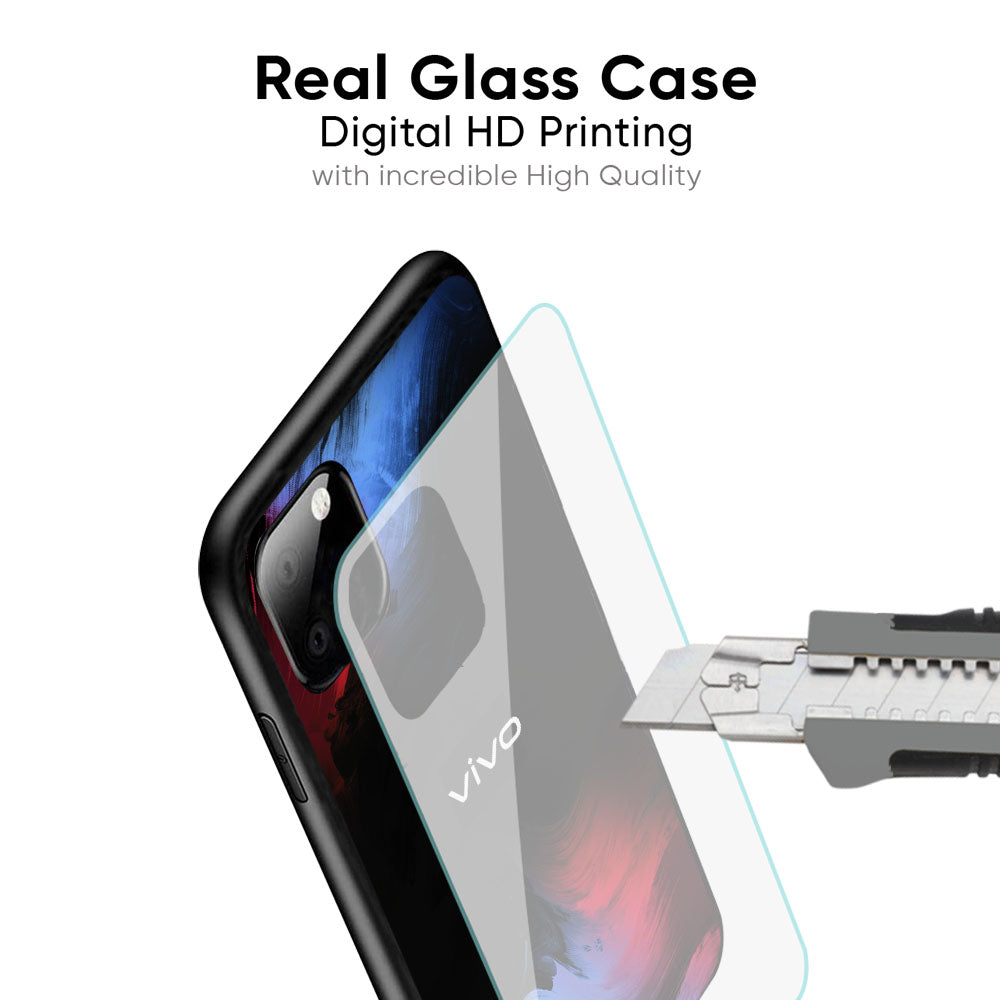 Fine Art Wave Glass Case for Vivo V30 5G