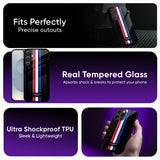 Flag Striped Glass Case
