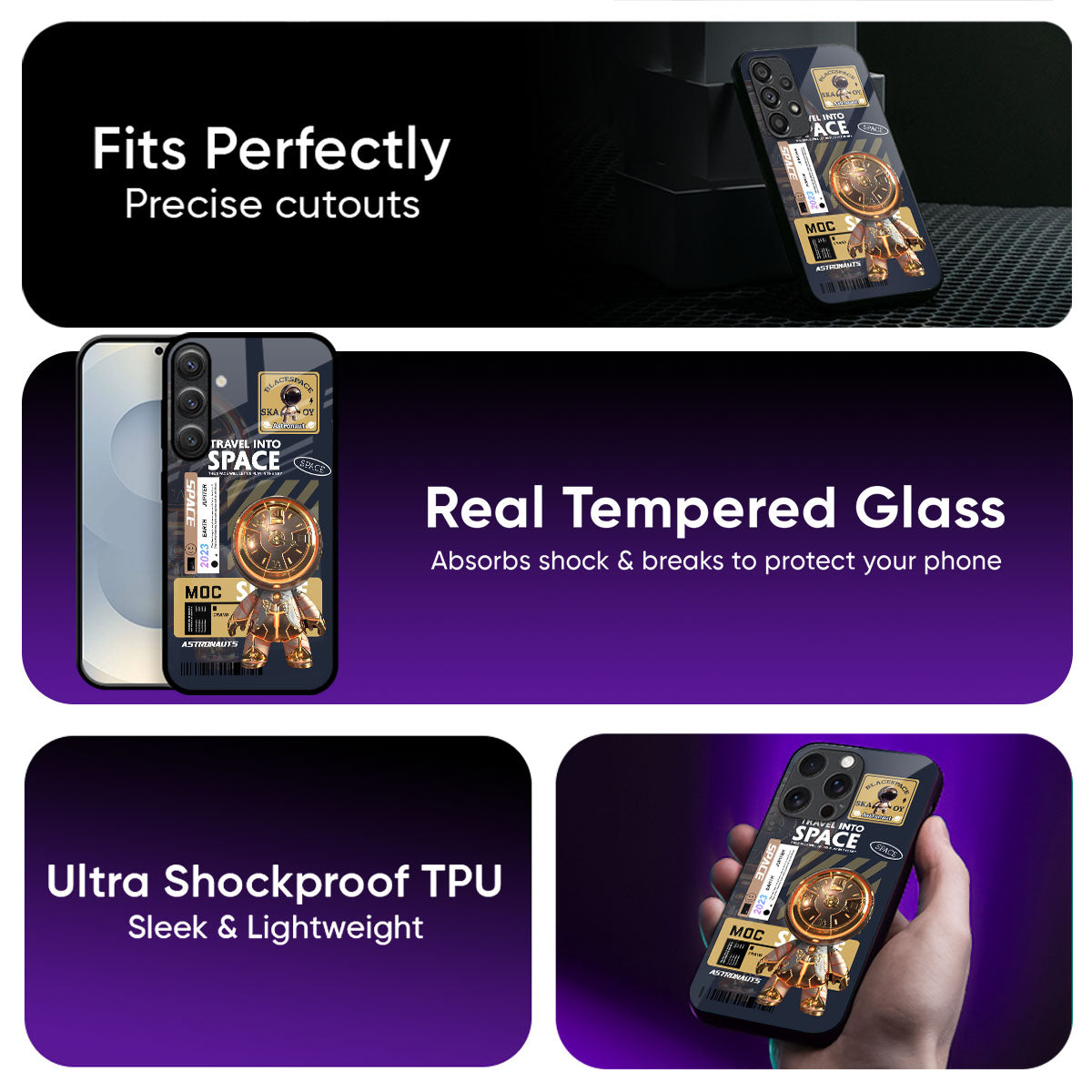 Space Journey Glass Case