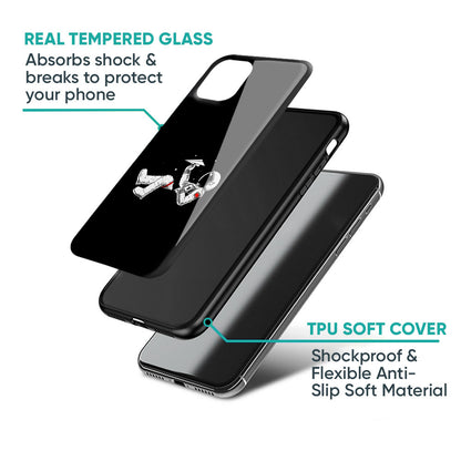 Space Traveller Glass Case for Samsung Galaxy M56 5G