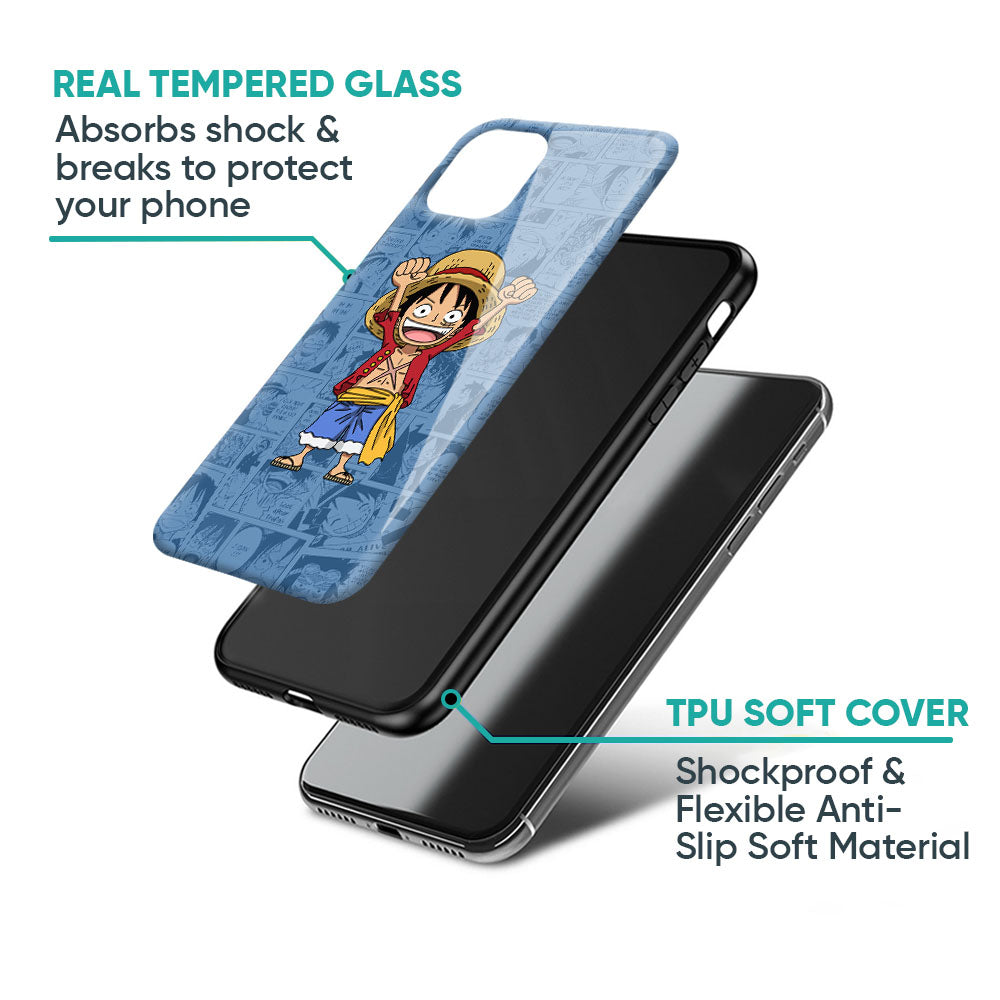 Chubby Anime Glass Case for Samsung Galaxy A37 5G