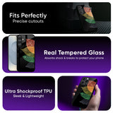 Colorful Leaves Glass Case