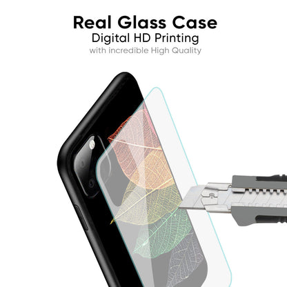 Colorful Leaves Glass Case for Oppo F25 Pro 5G