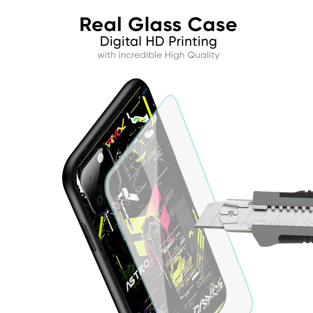 Astro Glitch Glass Case for Vivo T3X 5G