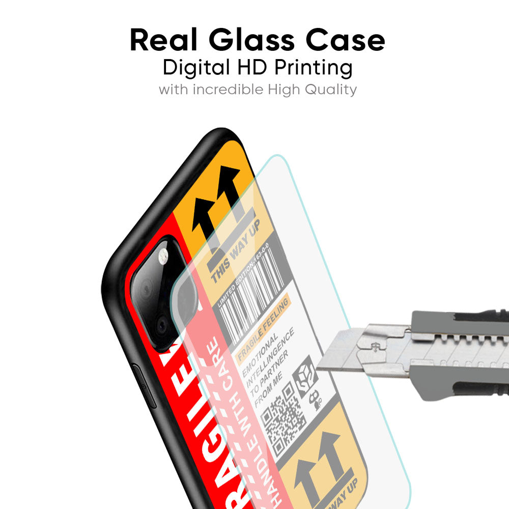 Handle With Care Glass Case for Oppo A18