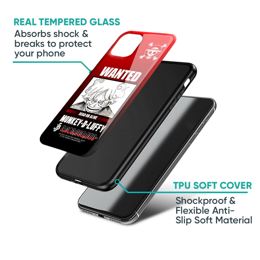 Luffy Wanted Glass Case for Samsung Galaxy M56 5G