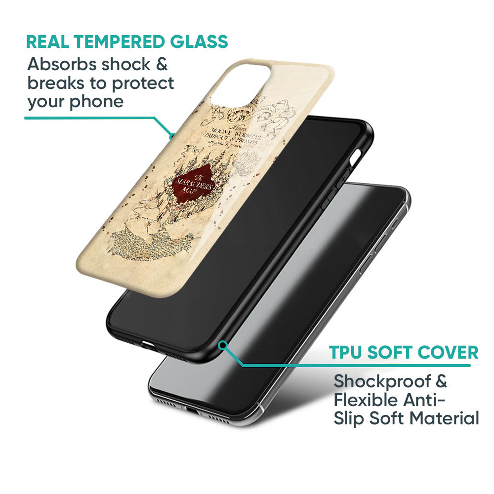 Magical Map Glass Case for Oppo A5 Pro 5G