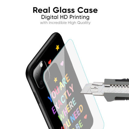 Magical Words Glass Case for Samsung Galaxy M35 5G