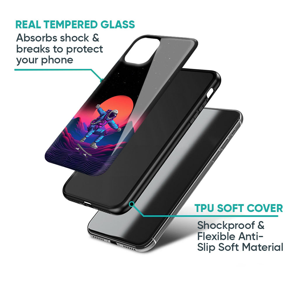 Retro Astronaut Glass Case for Oppo K13 Turbo Pro 5G