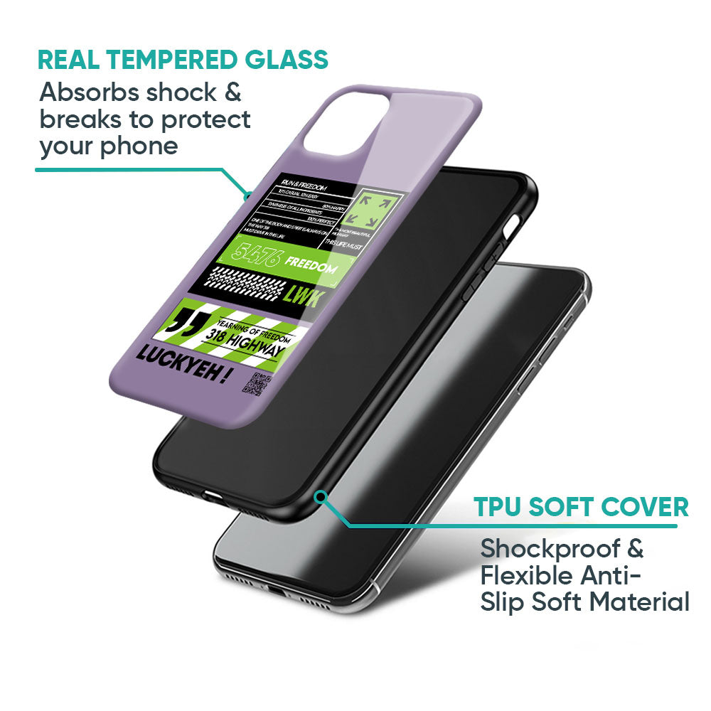 Run & Freedom Glass Case for Realme C65 5G