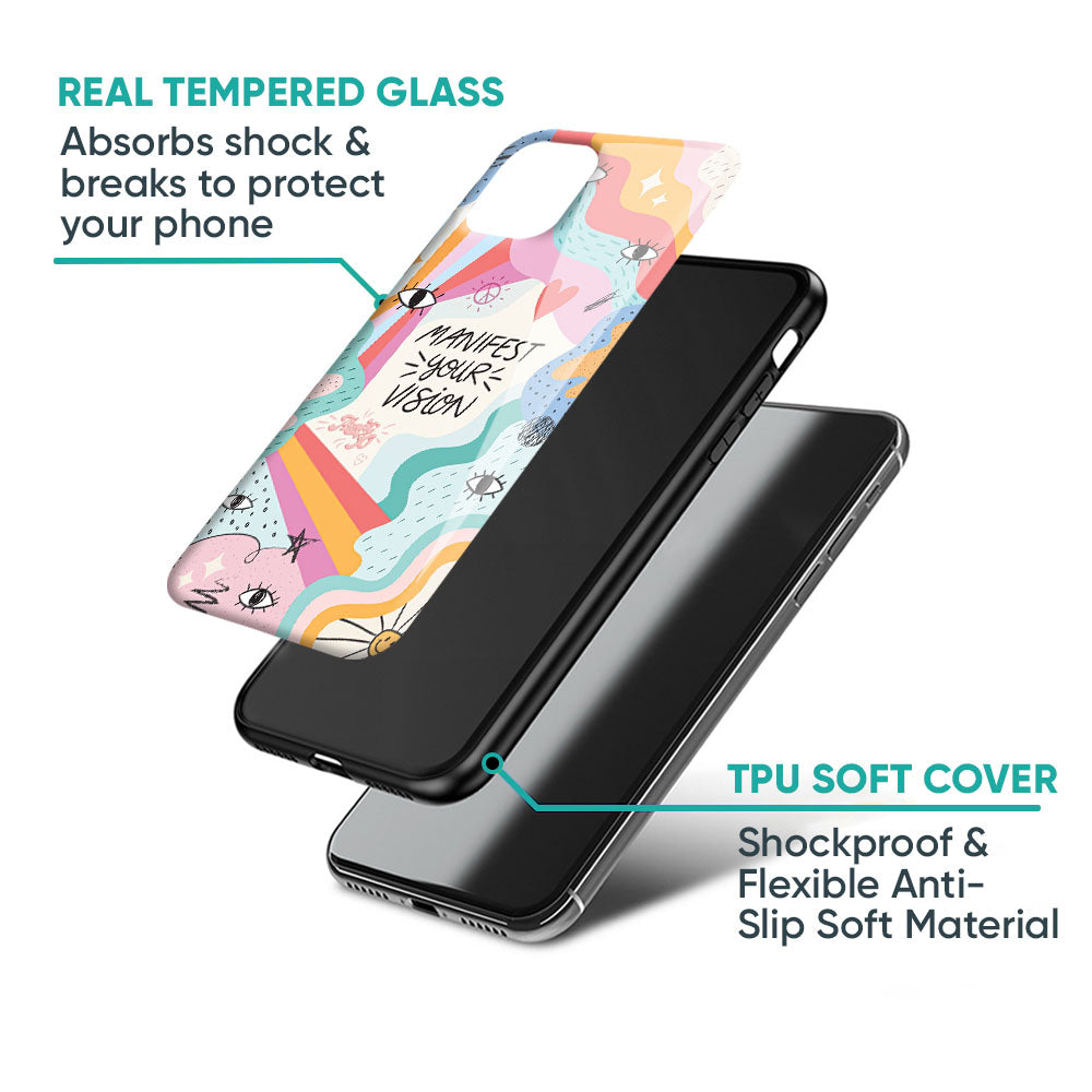 Vision Manifest Glass Case for Realme 14x 5G