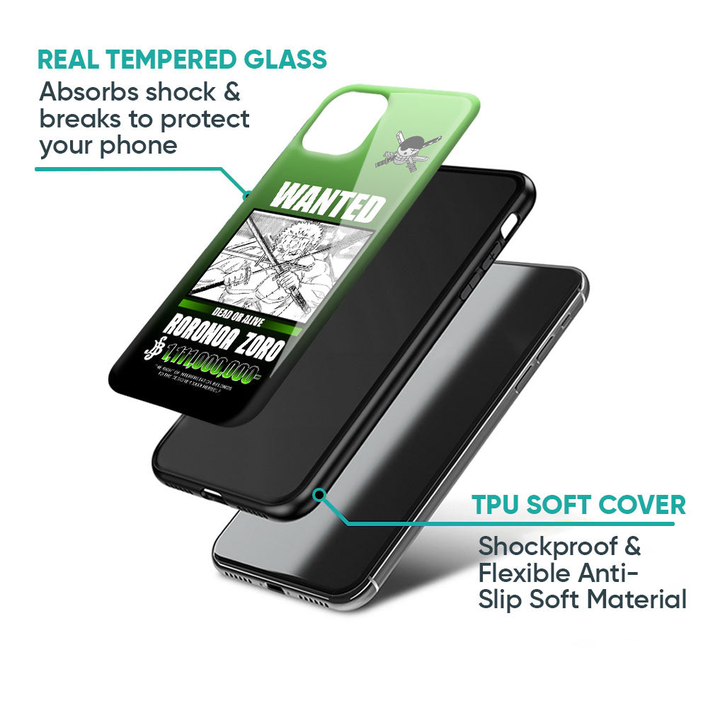 Zoro Wanted Glass Case for Samsung Galaxy A57 5G