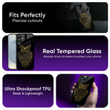 Golden Owl Glass Case