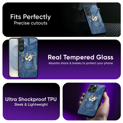 Kitty In Pocket Glass Case