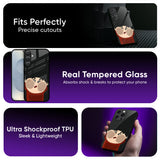 Cartoon In Mirror Glass Case