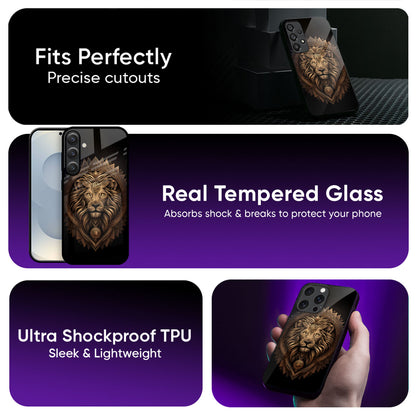 Ancient Lion Glass Case