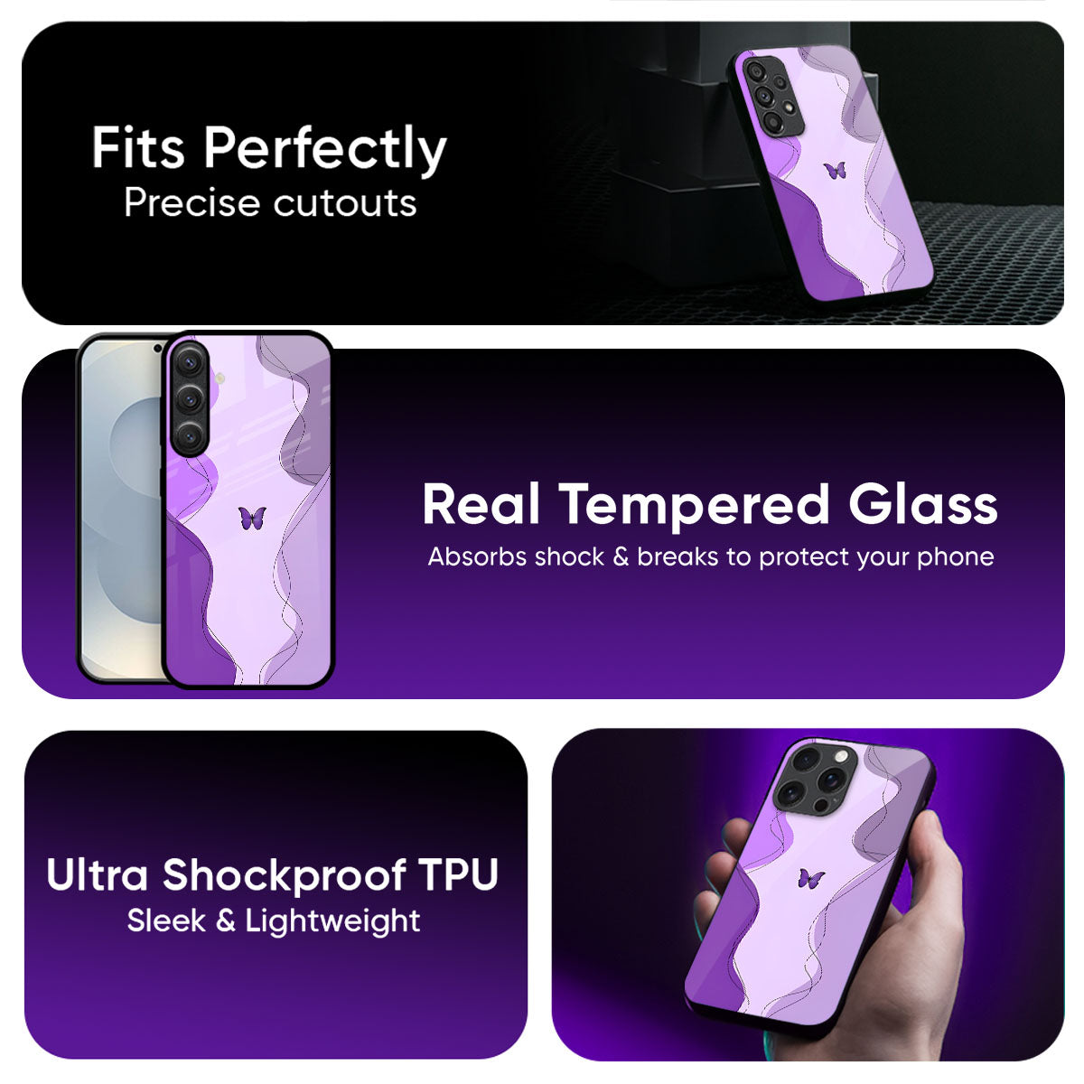 Mauve Magic Glass Case