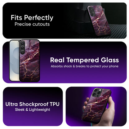 Thunder Marble Glass Case