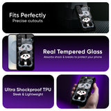 Cutie Panda Glass Case