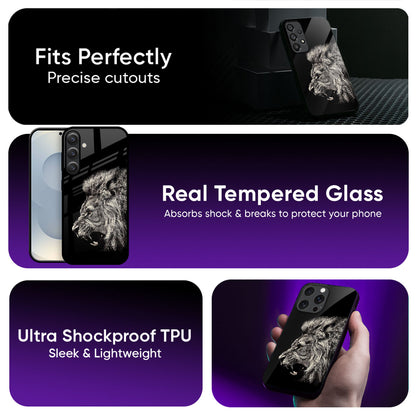 Brave Lion Glass case