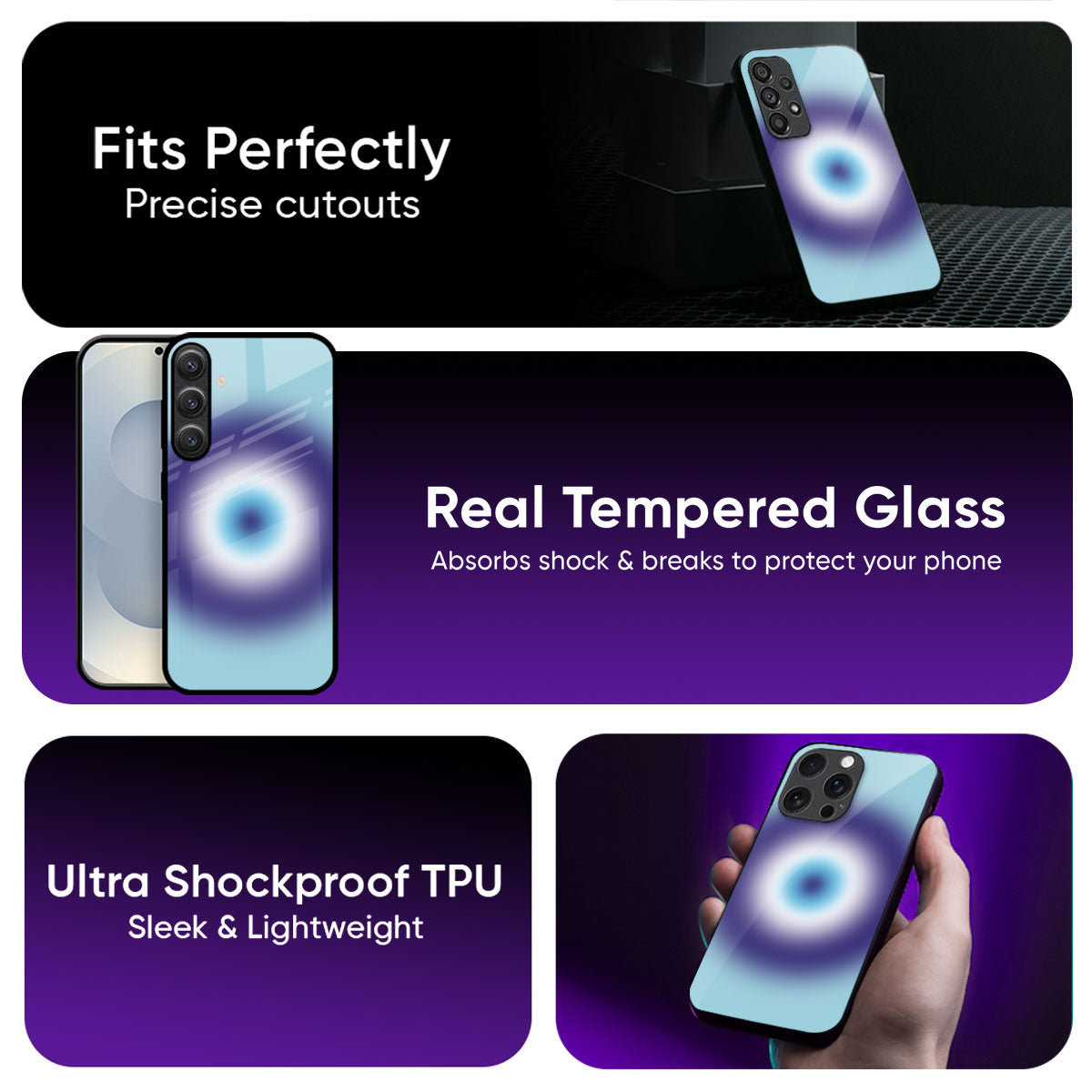 Evil Eye Art Glass Case