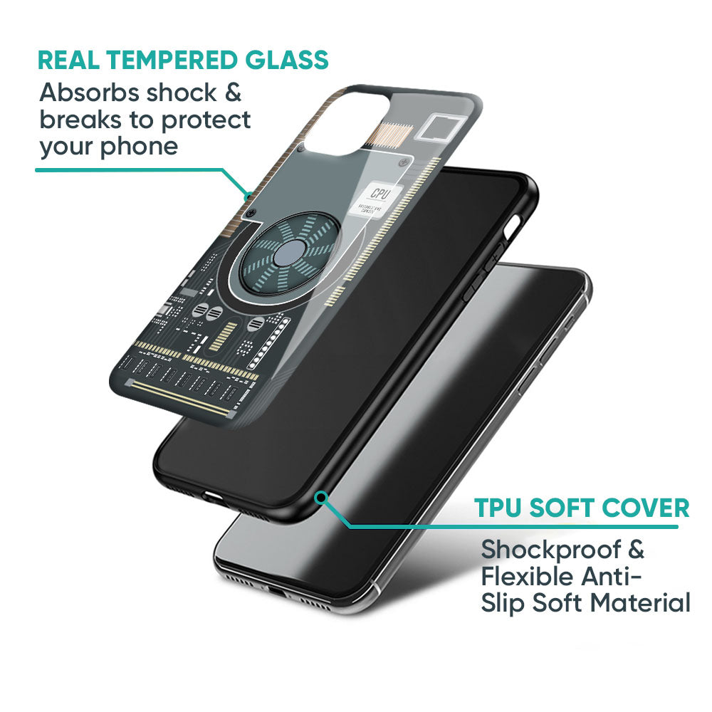 Motherboard Circuit Glass Case for Samsung Galaxy M56 5G