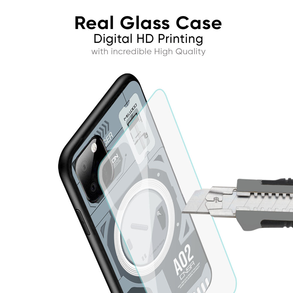 Modern Technology Glass Case for iPhone XS Max