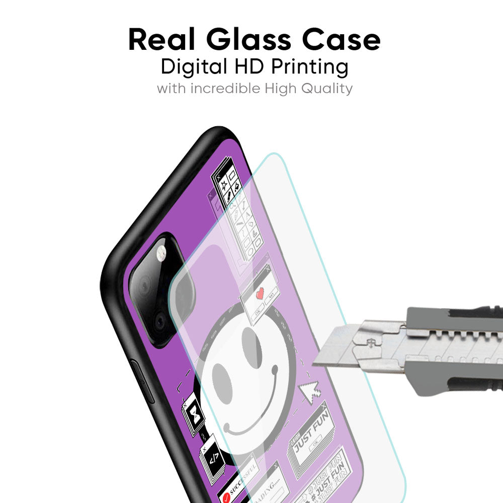 Code with Smile Glass Case for iPhone XS Max