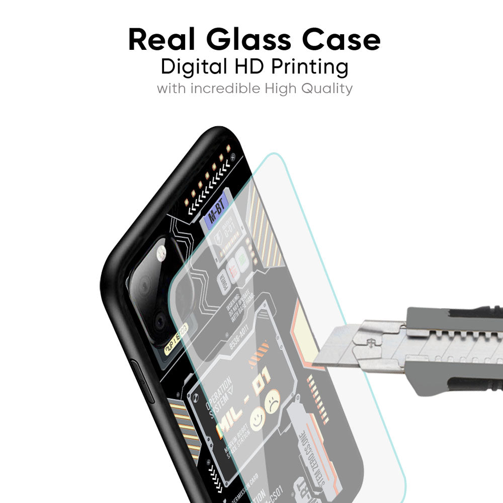 Exposed Parts Glass Case for iPhone XS Max
