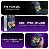 Adventurous Bear Glass Case