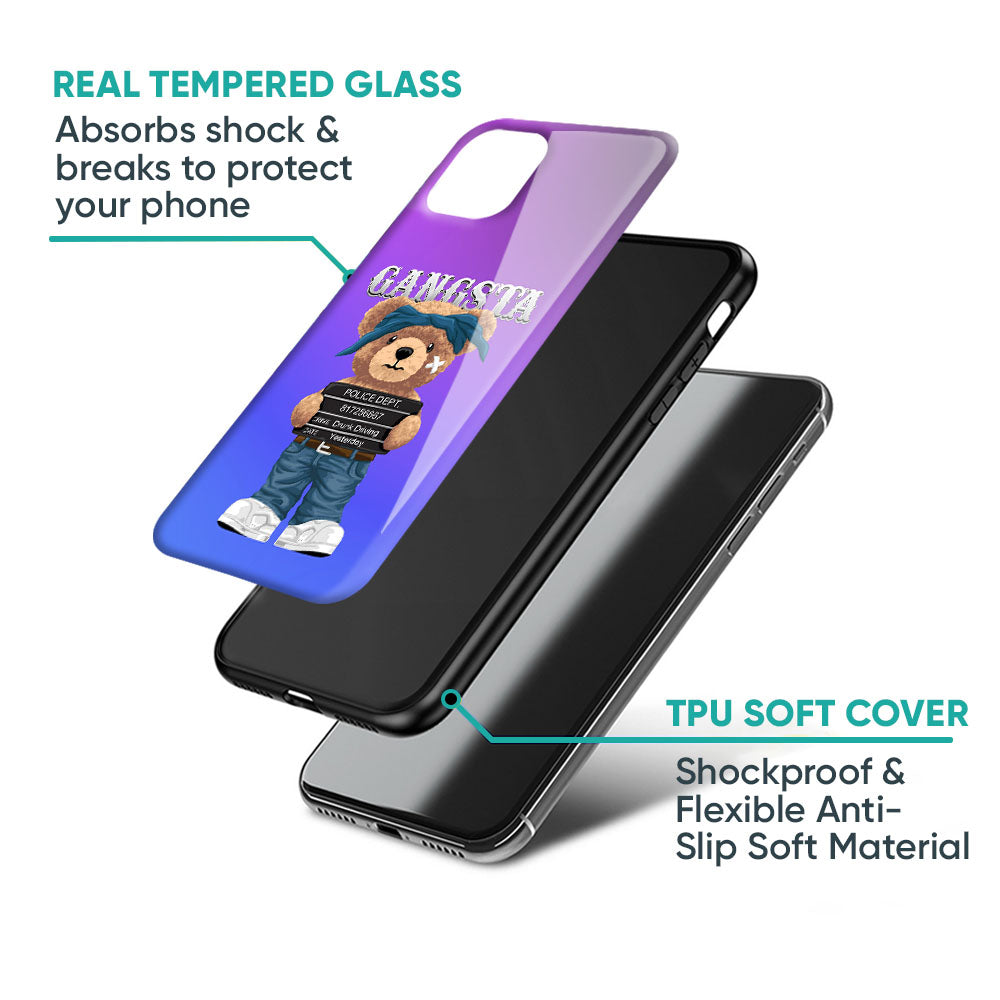 Gangsta Bear Glass Case for Samsung Galaxy M56 5G