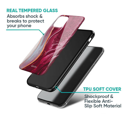 Crimson Ruby Glass Case for Samsung Galaxy A37 5G