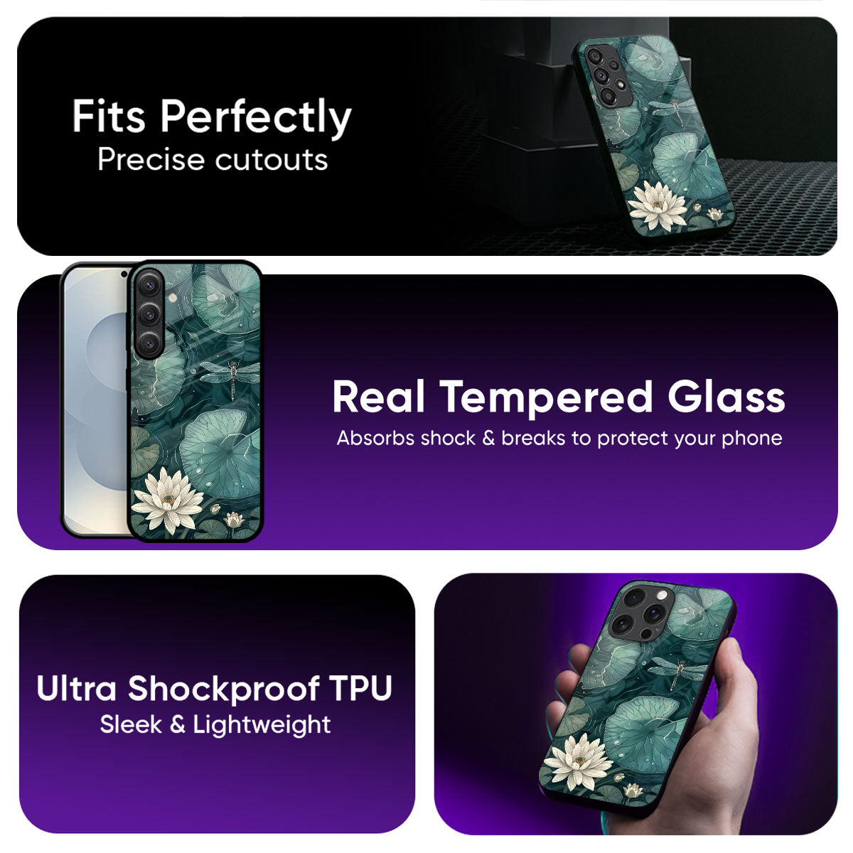 Petals of Peace Glass Case