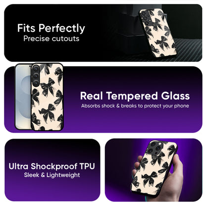 Pretty Bow Glass Case