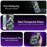Floral Print Glass Case