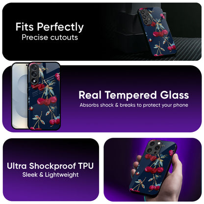 Cherry Stitch Glass Case