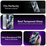 Blue Marble Glass Case