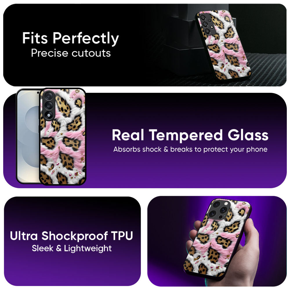 Blush Leopard Glass Case