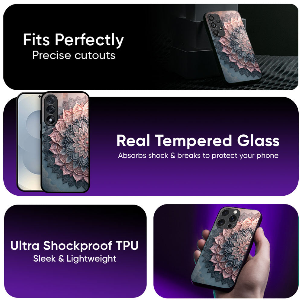 13D Layered Mandala Glass Case