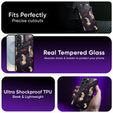 Tigers And Red Cherry Glass Case