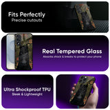 Royal Black Horse Glass Case