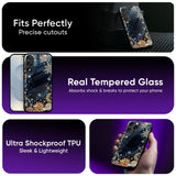 Golden Celestial Stars Glass Case